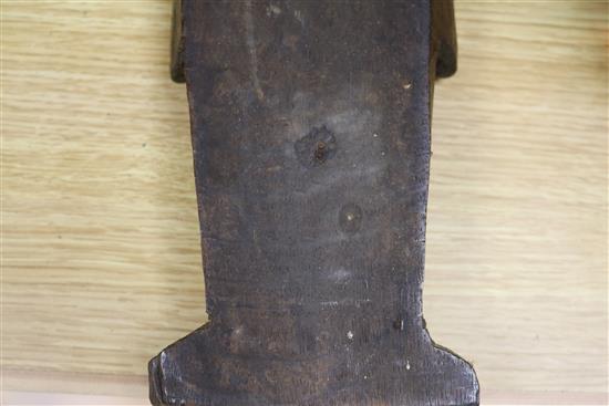 A 17th century oak mermaid pilaster